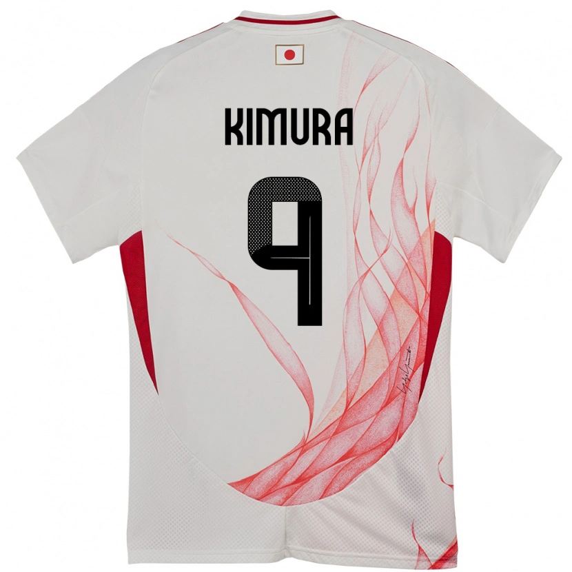 Danxen Women Japan Yudai Kimura #9 White Away Jersey 24-26 T-Shirt