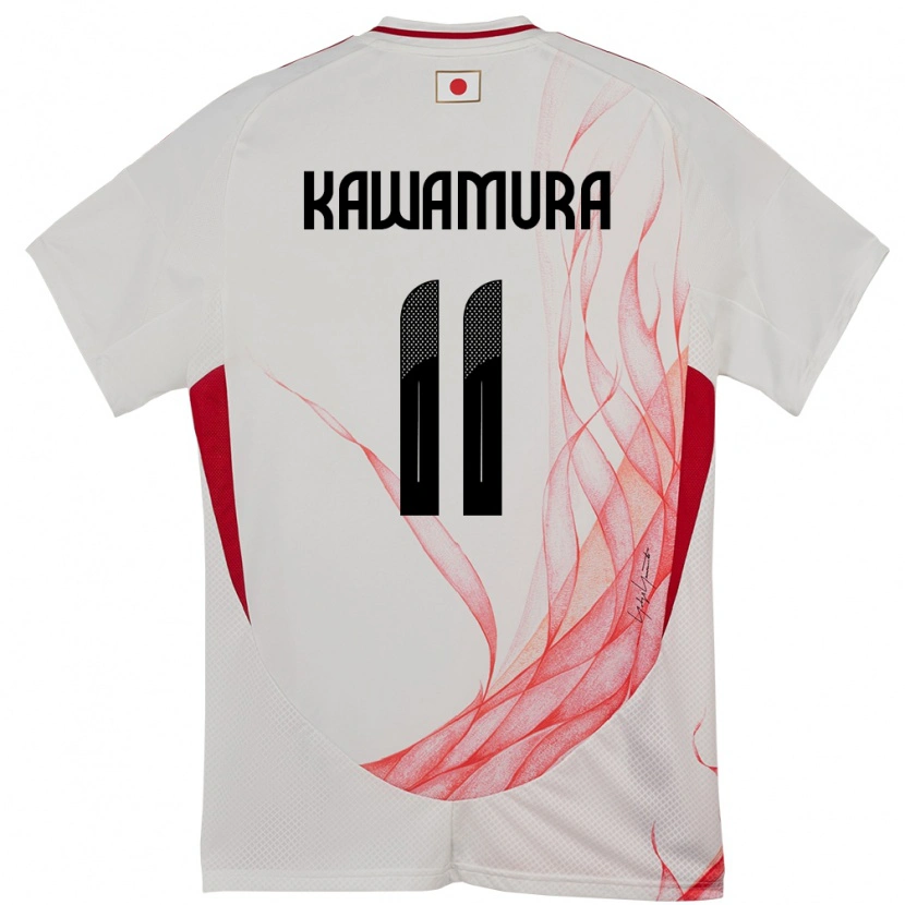 Danxen Women Japan Gakuto Kawamura #11 White Away Jersey 24-26 T-Shirt