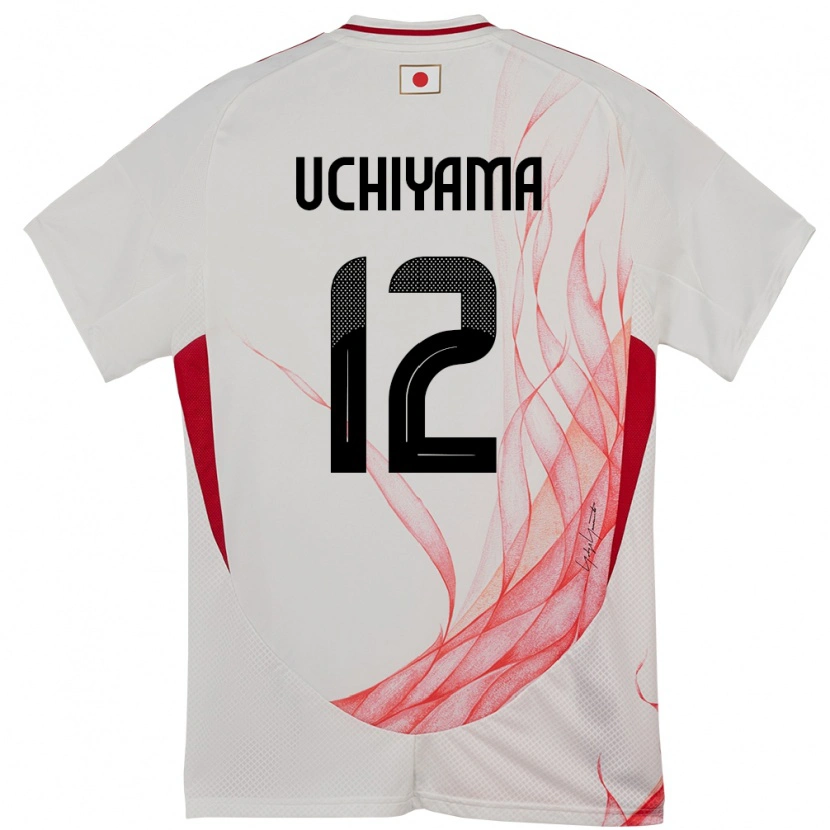 Danxen Women Japan Shota Uchiyama #12 White Away Jersey 24-26 T-Shirt