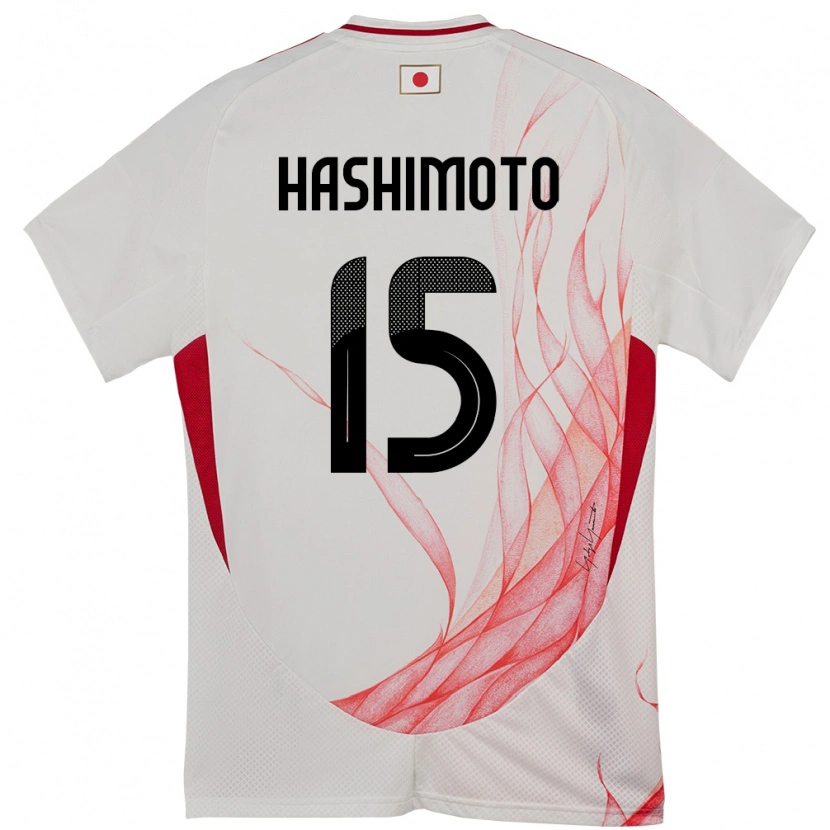 Danxen Women Japan Jua Hashimoto #15 White Away Jersey 24-26 T-Shirt
