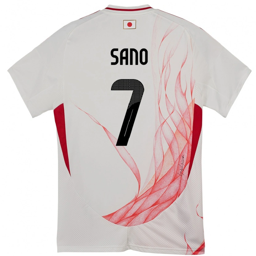 Danxen Women Japan Kodai Sano #7 White Away Jersey 24-26 T-Shirt