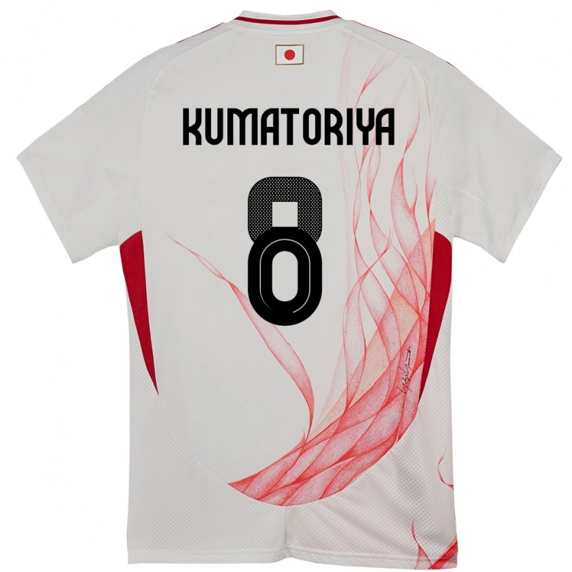 Danxen Women Japan Issei Kumatoriya #8 White Away Jersey 24-26 T-Shirt