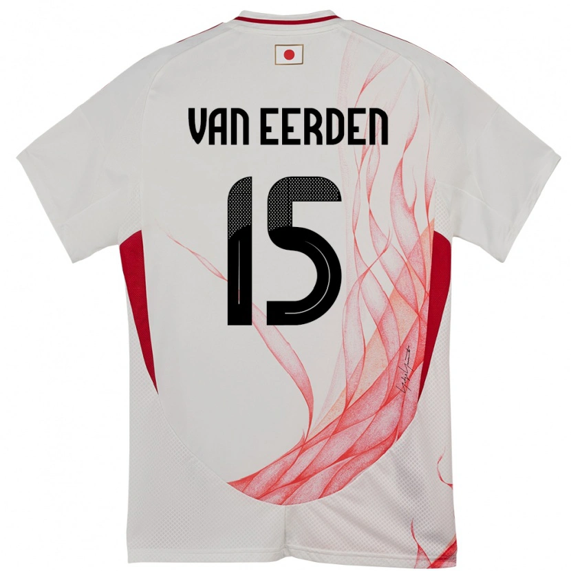 Danxen Women Japan Shawn Van Eerden #15 White Away Jersey 24-26 T-Shirt