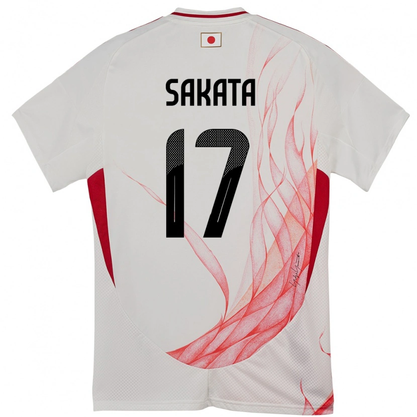 Danxen Women Japan Reiya Sakata #17 White Away Jersey 24-26 T-Shirt