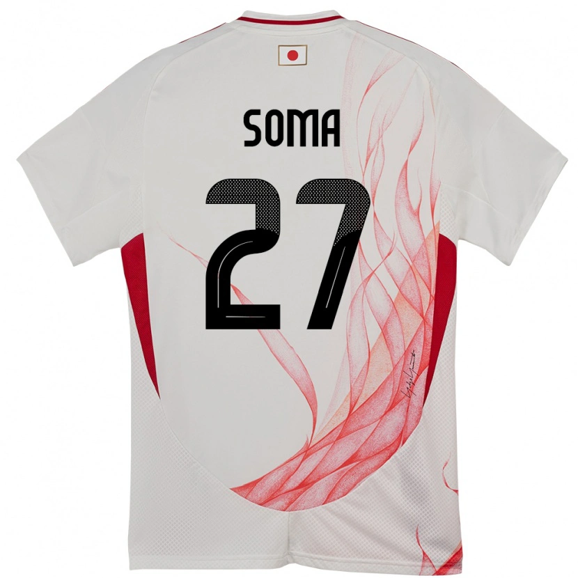 Danxen Women Japan Yuki Soma #27 White Away Jersey 24-26 T-Shirt