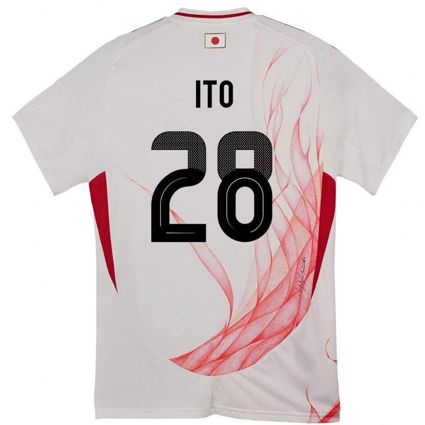 Danxen Women Japan Hiroki Ito #28 White Away Jersey 24-26 T-Shirt