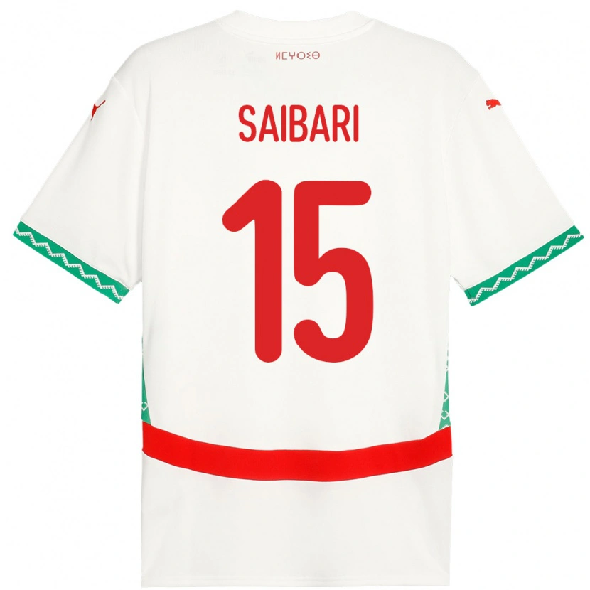 Danxen Women Morocco Ismael Saibari #15 White Away Jersey 24-26 T-Shirt