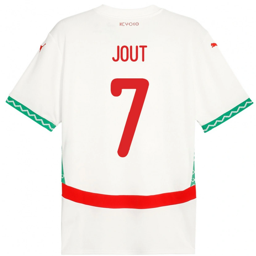 Danxen Women Morocco Adam Jout #7 White Away Jersey 24-26 T-Shirt