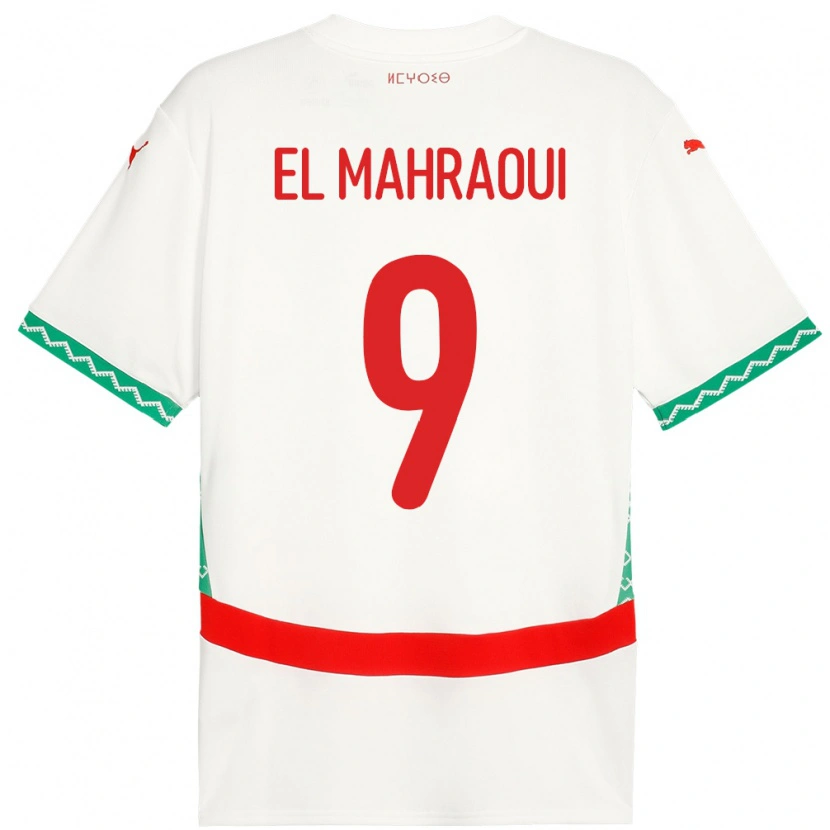 Danxen Women Morocco Anas El Mahraoui #9 White Away Jersey 24-26 T-Shirt