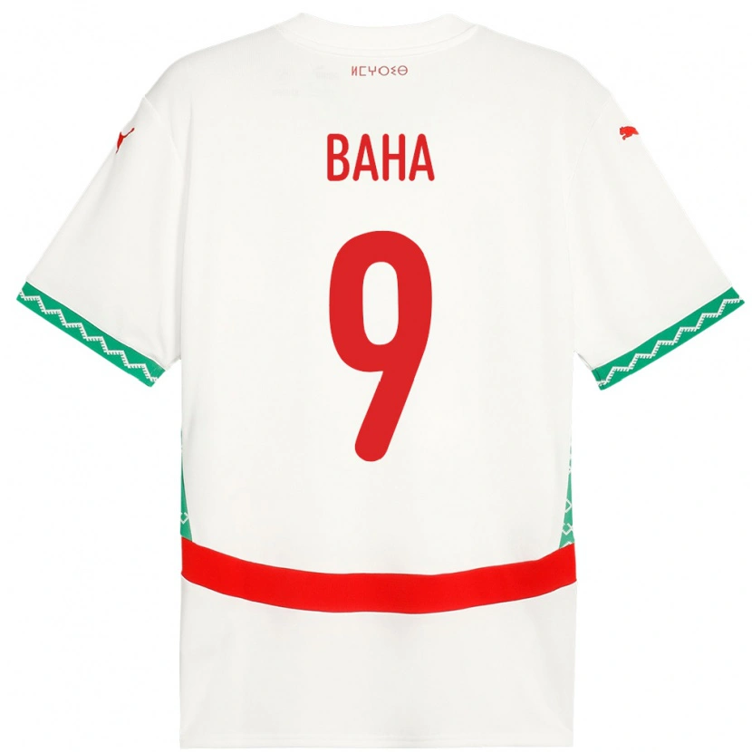 Danxen Women Morocco Ziyad Baha #9 White Away Jersey 24-26 T-Shirt