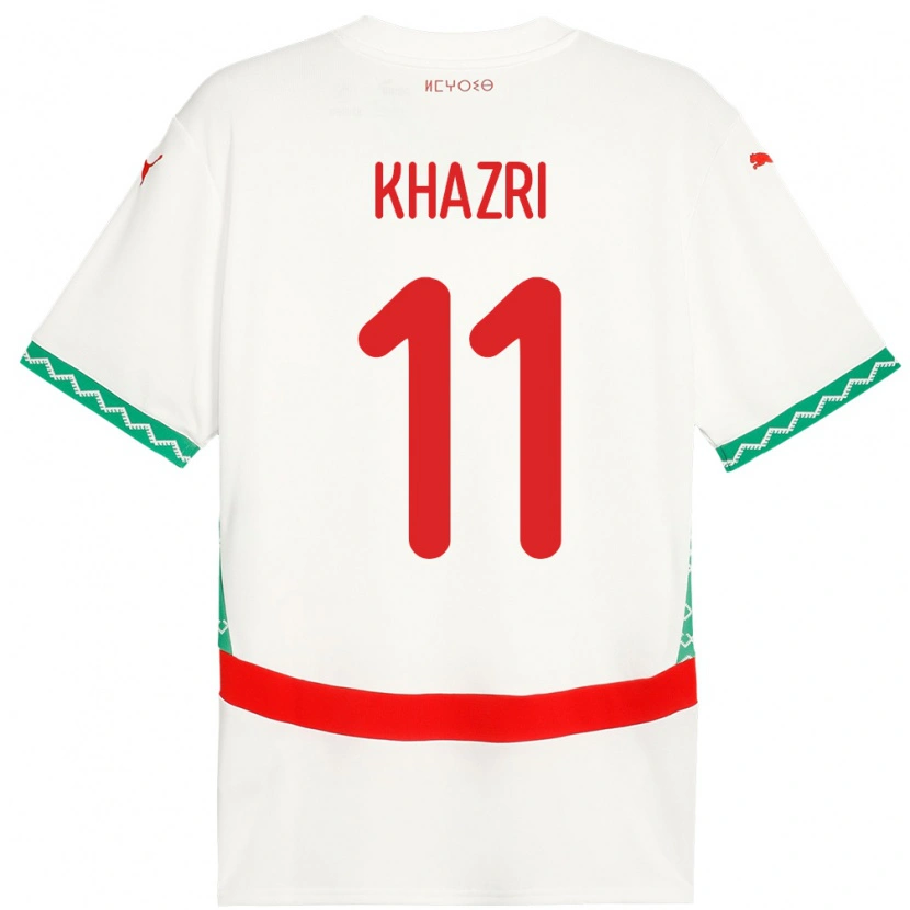 Danxen Women Morocco Anas Khazri #11 White Away Jersey 24-26 T-Shirt