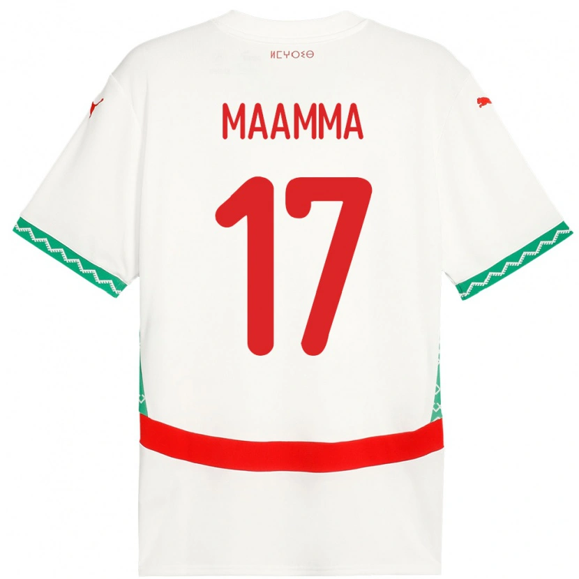 Danxen Women Morocco Othmane Maamma #17 White Away Jersey 24-26 T-Shirt