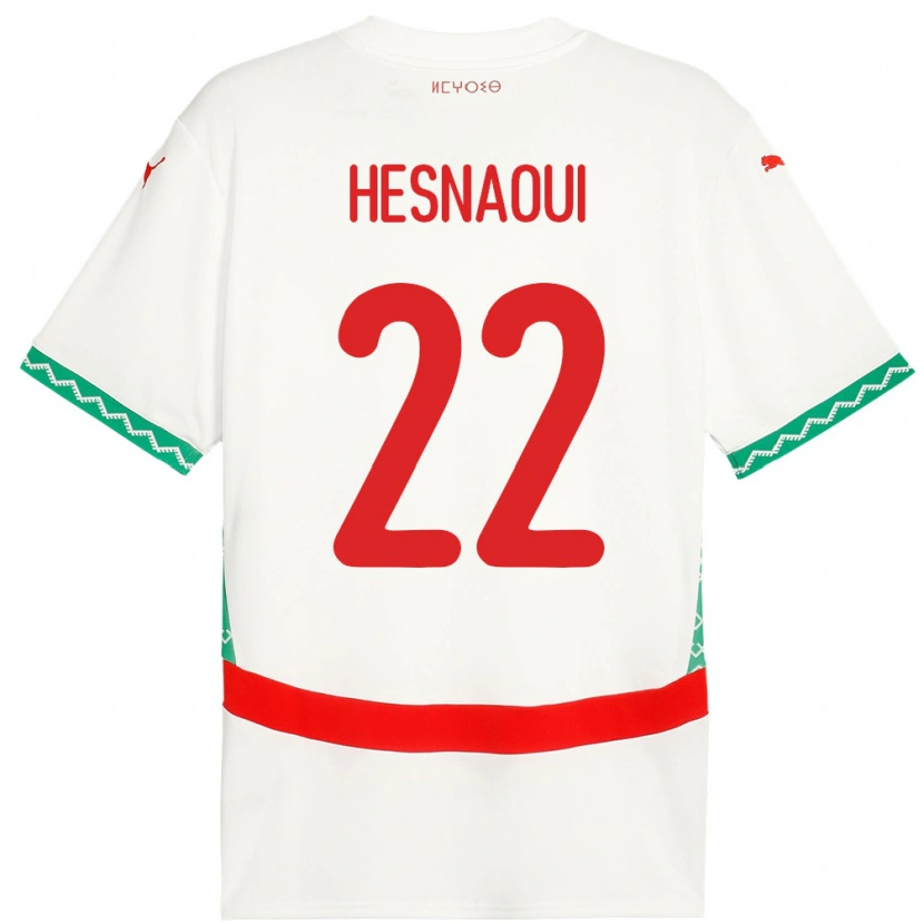 Danxen Women Morocco Hind Hesnaoui #22 White Away Jersey 24-26 T-Shirt