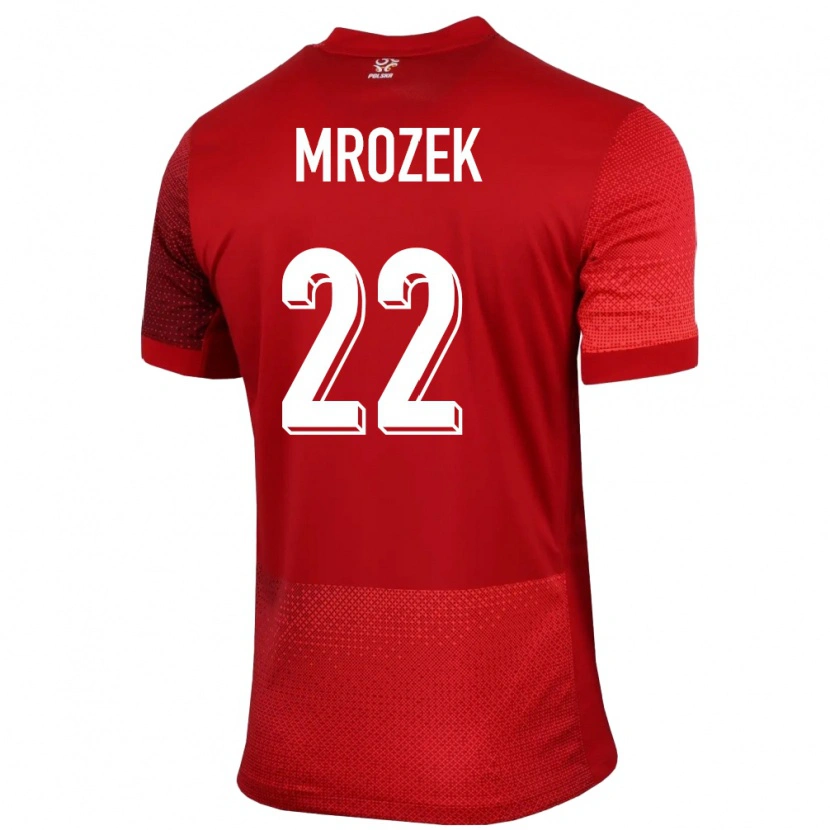 Danxen Women Poland Bartosz Mrozek #22 Red Away Jersey 24-26 T-Shirt