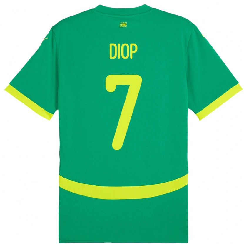 Danxen Women Senegal Mama Diop #7 Green Away Jersey 24-26 T-Shirt
