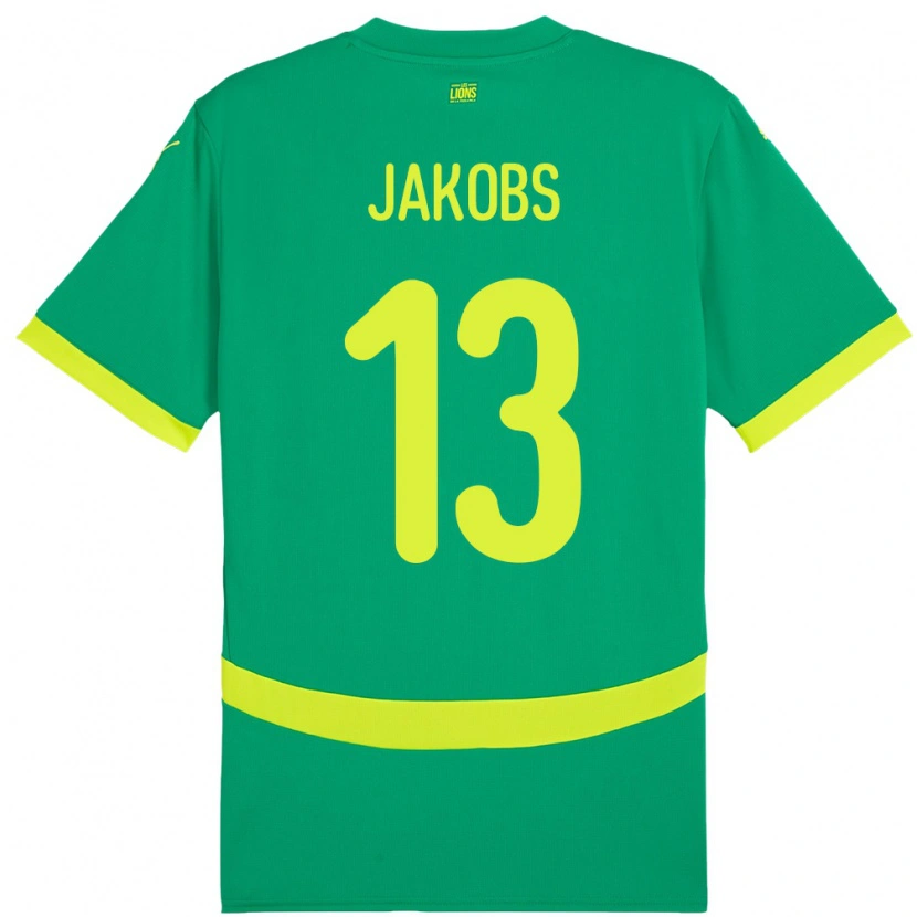 Danxen Women Senegal Ismail Jakobs #13 Green Away Jersey 24-26 T-Shirt