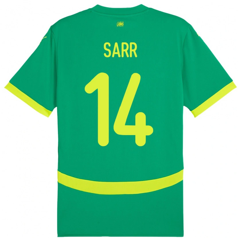 Danxen Women Senegal Pape Sarr #14 Green Away Jersey 24-26 T-Shirt