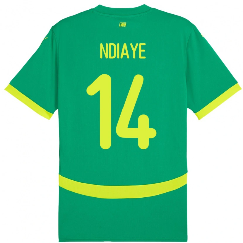 Danxen Women Senegal Salimata Ndiaye #14 Green Away Jersey 24-26 T-Shirt