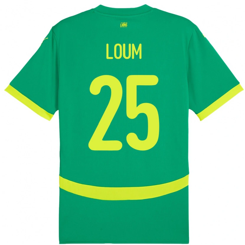 Danxen Women Senegal Mamadou Loum #25 Green Away Jersey 24-26 T-Shirt