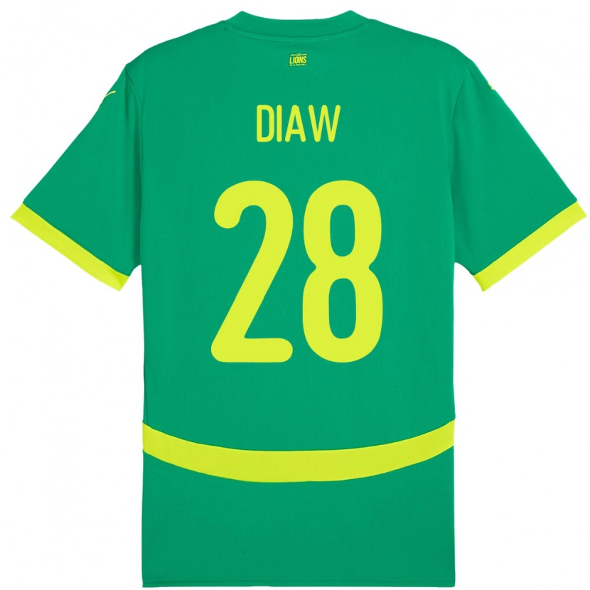 Danxen Women Senegal Mory Diaw #28 Green Away Jersey 24-26 T-Shirt