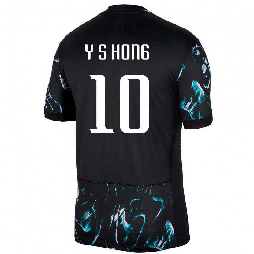 Danxen Women South Korea Yun-Sang Hong #10 Black Away Jersey 24-26 T-Shirt