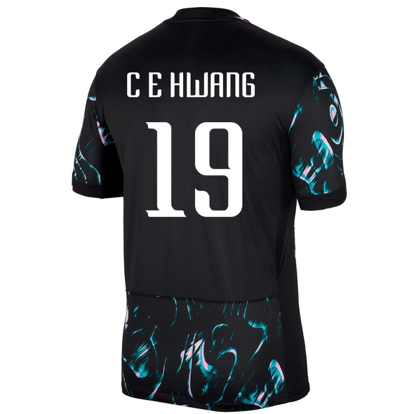 Danxen Women South Korea Eun-Chong Hwang #19 Black Away Jersey 24-26 T-Shirt