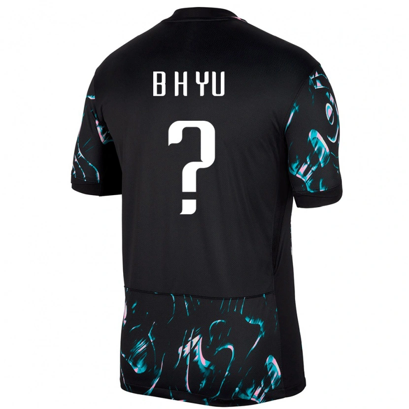 Danxen Women South Korea Yu Byeong Heon #0 Black Away Jersey 24-26 T-Shirt