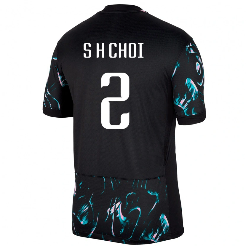 Danxen Women South Korea Choi Seok Hyeon #2 Black Away Jersey 24-26 T-Shirt