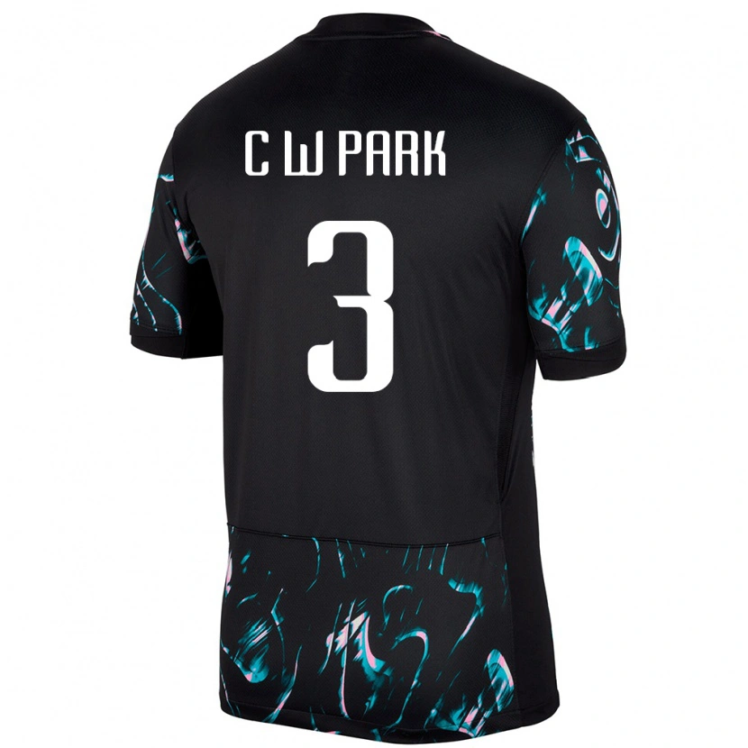 Danxen Women South Korea Park Chang Woo #3 Black Away Jersey 24-26 T-Shirt