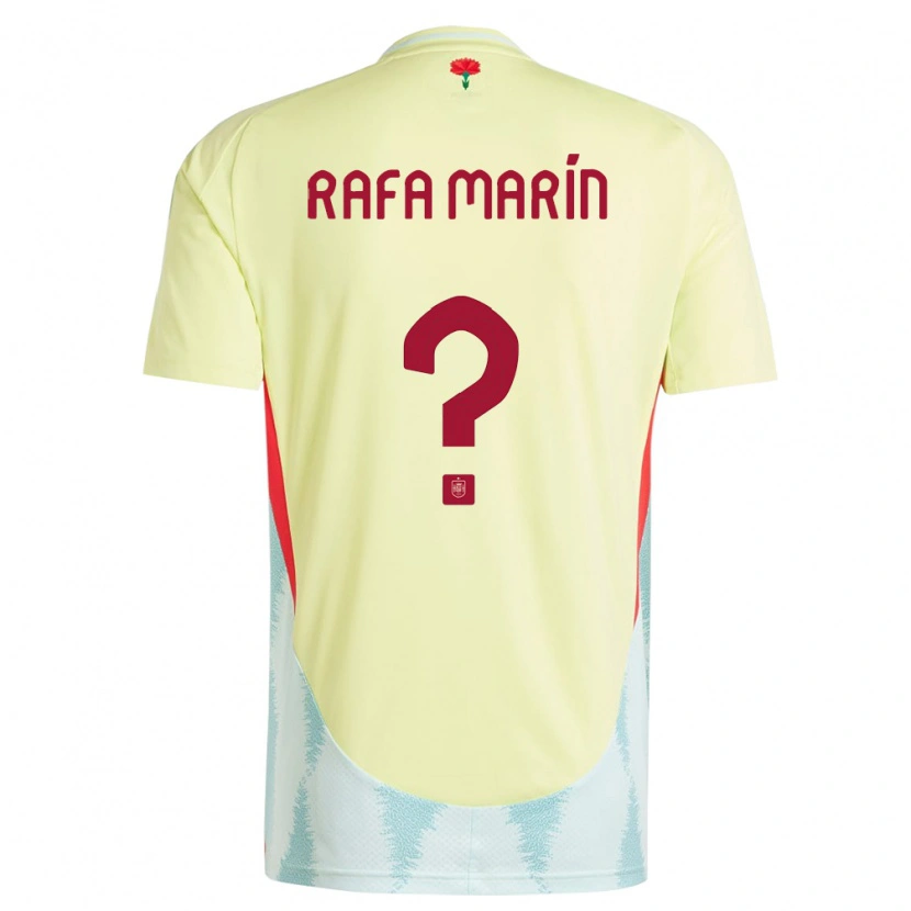 Danxen Women Spain Rafa Marín #0 Yellow Away Jersey 24-26 T-Shirt