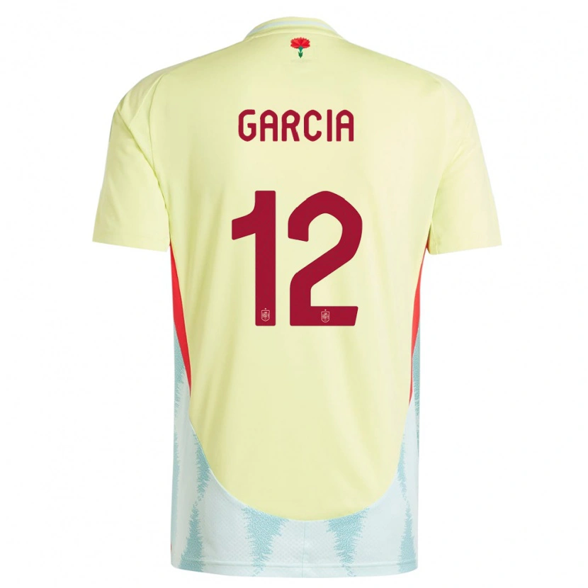 Danxen Women Spain Pablo García #12 Yellow Away Jersey 24-26 T-Shirt