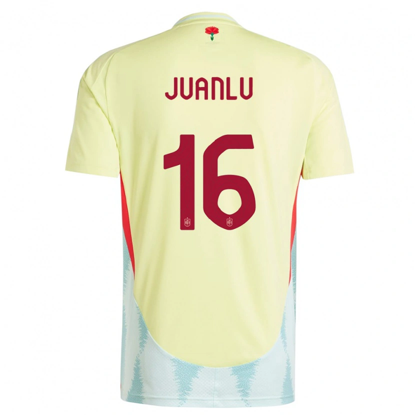 Danxen Women Spain Juanlu Sánchez #16 Yellow Away Jersey 24-26 T-Shirt