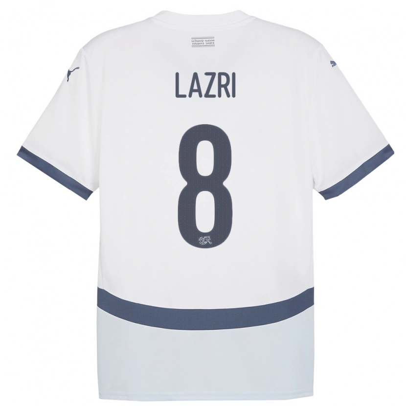 Danxen Women Switzerland Nico Lazri #8 White Away Jersey 24-26 T-Shirt