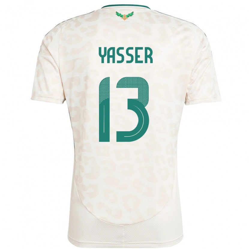 Danxen Women Saudi Arabia Yasser Al-Shahrani #13 White Away Jersey 24-26 T-Shirt