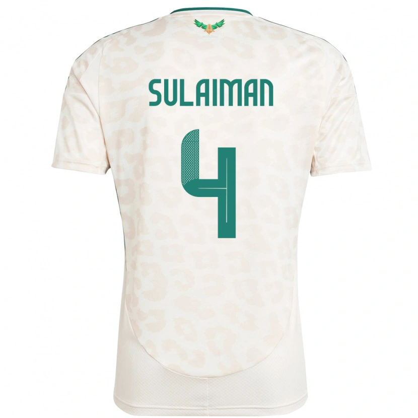 Danxen Women Saudi Arabia Mohammed Sulaiman #4 White Away Jersey 24-26 T-Shirt