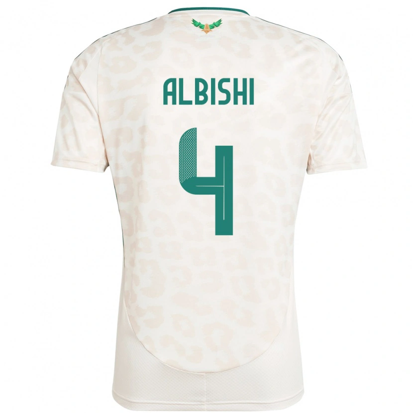 Danxen Women Saudi Arabia Abdullah Albishi #4 White Away Jersey 24-26 T-Shirt