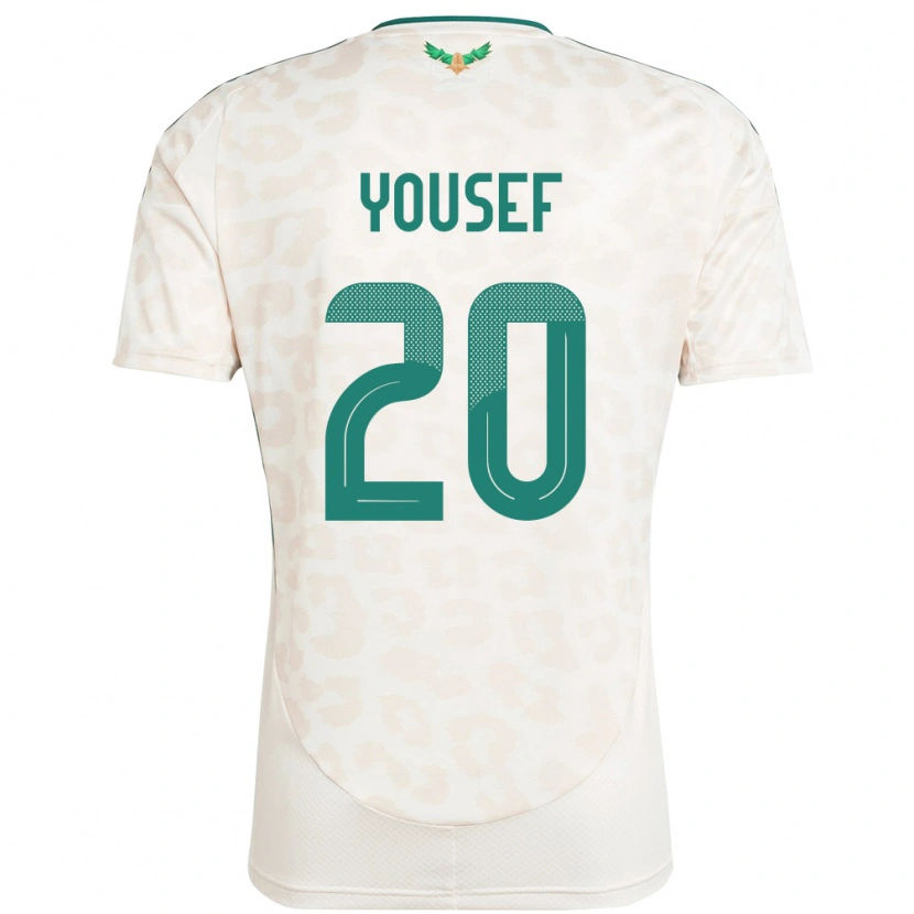 Danxen Women Saudi Arabia Fares Yousef #20 White Away Jersey 24-26 T-Shirt