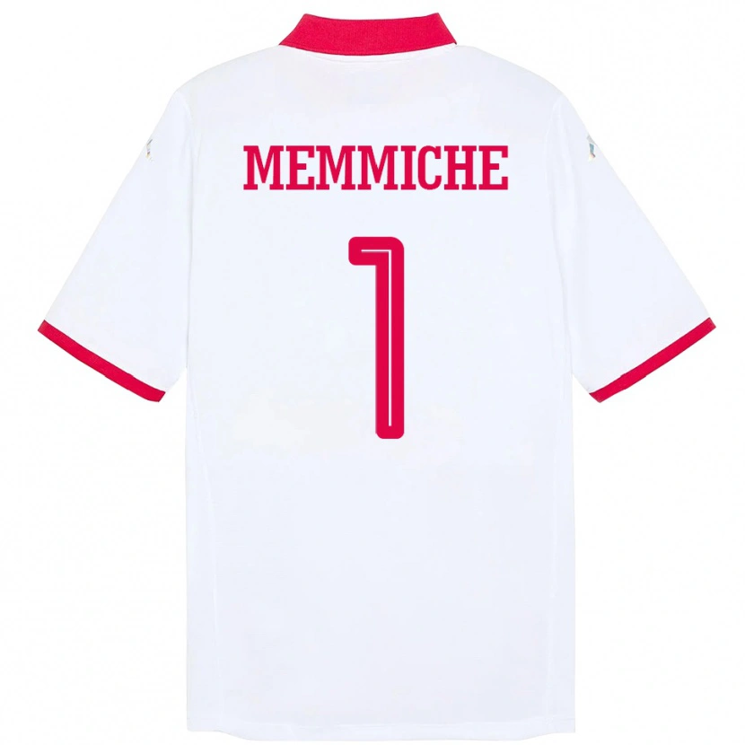 Danxen Women Tunisia Amanallah Memmiche #1 White Away Jersey 24-26 T-Shirt