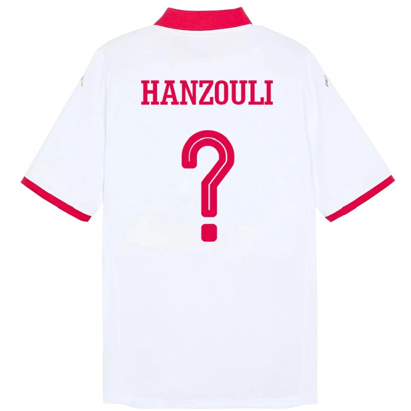 Danxen Women Tunisia Oussema Hanzouli #0 White Away Jersey 24-26 T-Shirt
