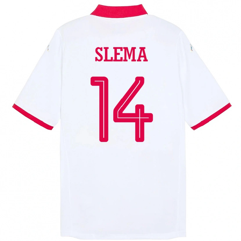 Danxen Women Tunisia Mazen Slema #14 White Away Jersey 24-26 T-Shirt