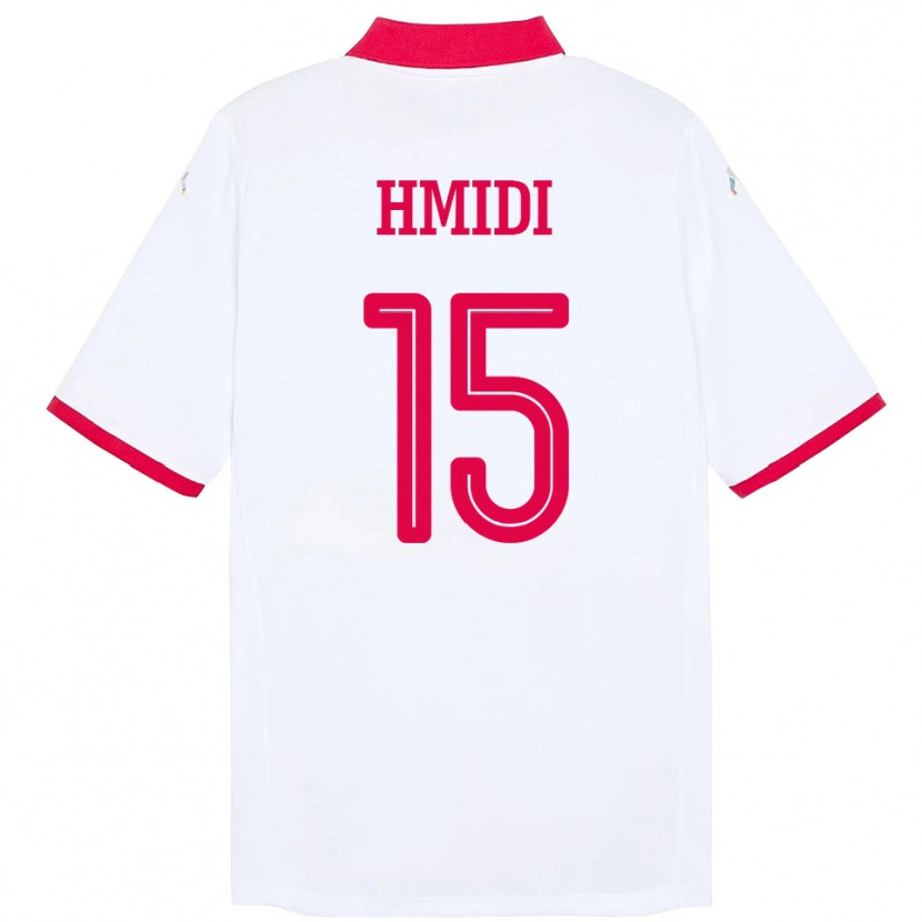Danxen Women Tunisia Makolm Hmidi #15 White Away Jersey 24-26 T-Shirt