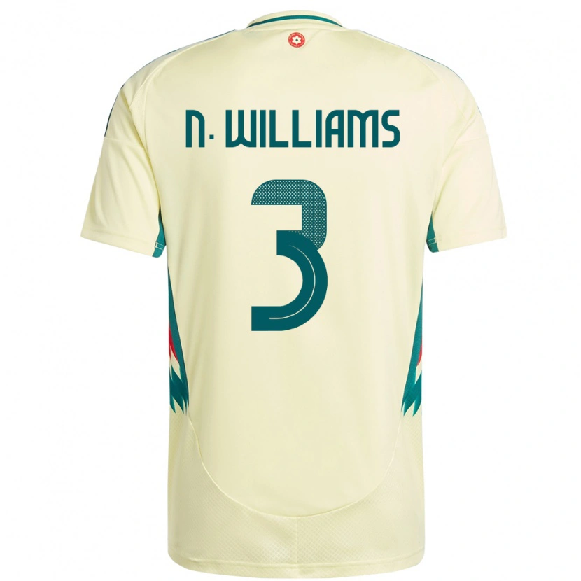 Danxen Women Wales Neco Williams #3 Beige Yellow Away Jersey 24-26 T-Shirt
