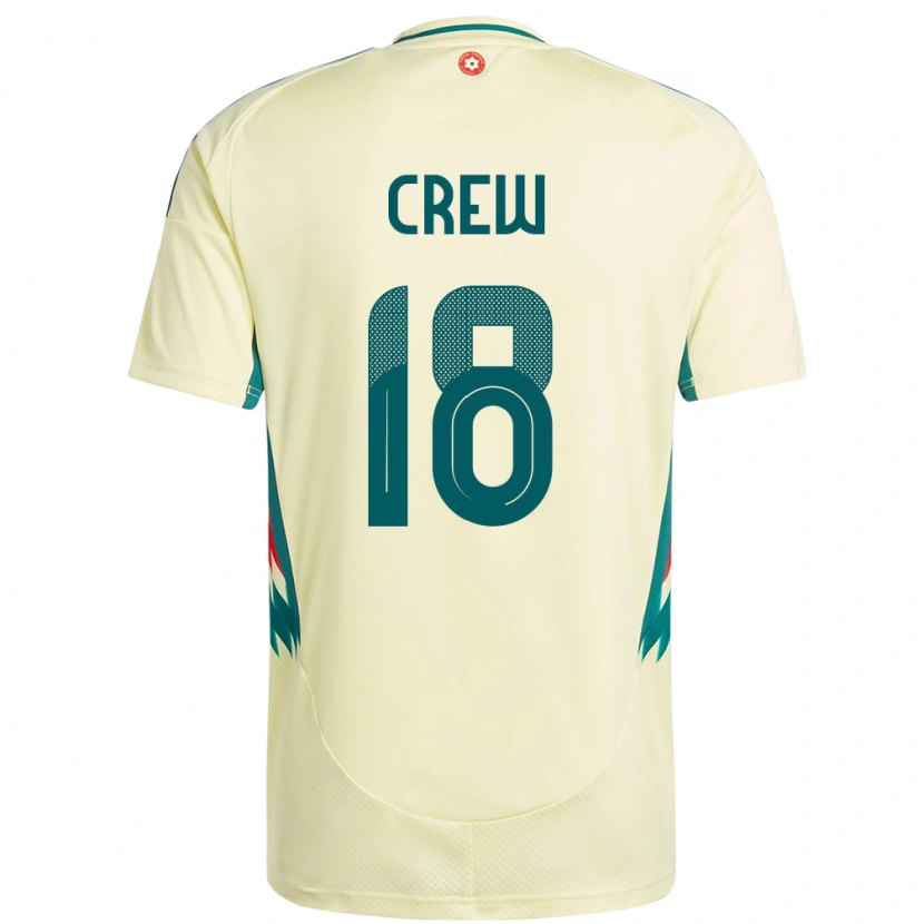 Danxen Women Wales Charlie Crew #18 Beige Yellow Away Jersey 24-26 T-Shirt