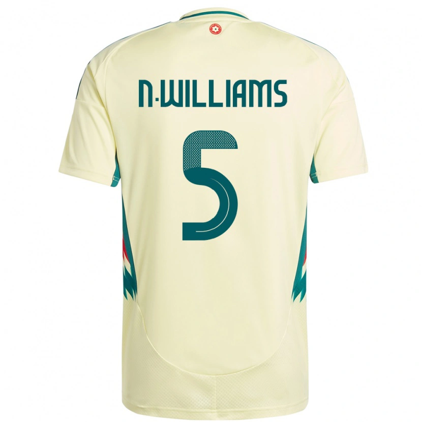 Danxen Women Wales Noah Williams #5 Beige Yellow Away Jersey 24-26 T-Shirt