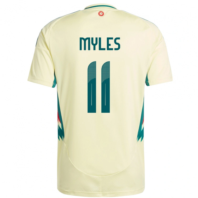 Danxen Women Wales Elliot Myles #11 Beige Yellow Away Jersey 24-26 T-Shirt
