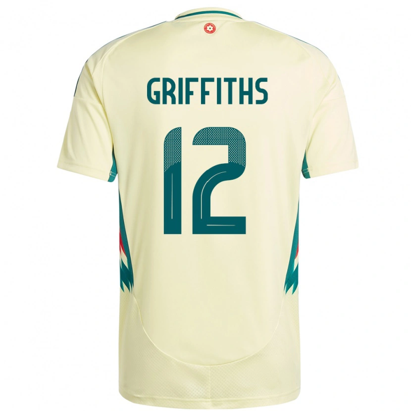 Danxen Women Wales Ewan Griffiths #12 Beige Yellow Away Jersey 24-26 T-Shirt