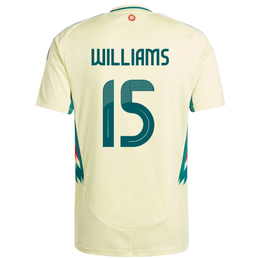 Danxen Women Wales Joe Williams #15 Beige Yellow Away Jersey 24-26 T-Shirt
