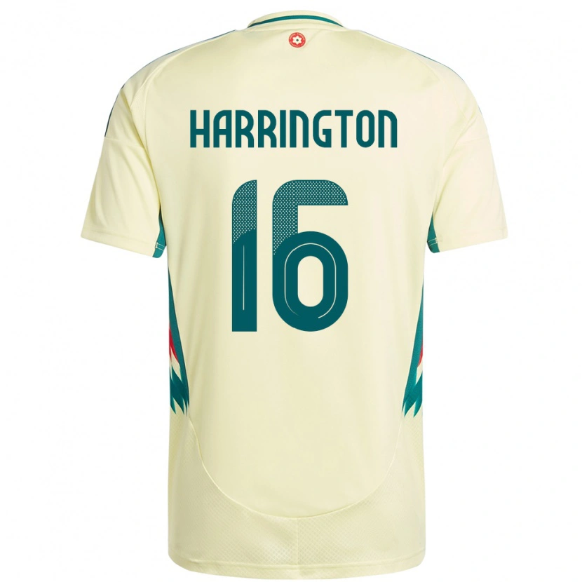 Danxen Women Wales Ryan Harrington #16 Beige Yellow Away Jersey 24-26 T-Shirt
