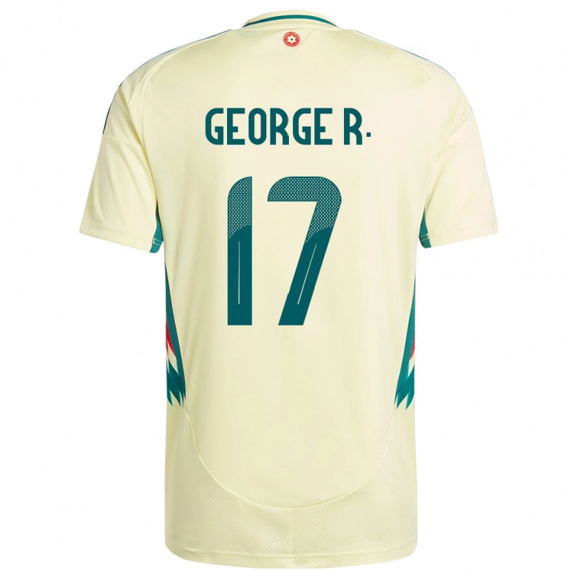 Danxen Women Wales George Robinson #17 Beige Yellow Away Jersey 24-26 T-Shirt