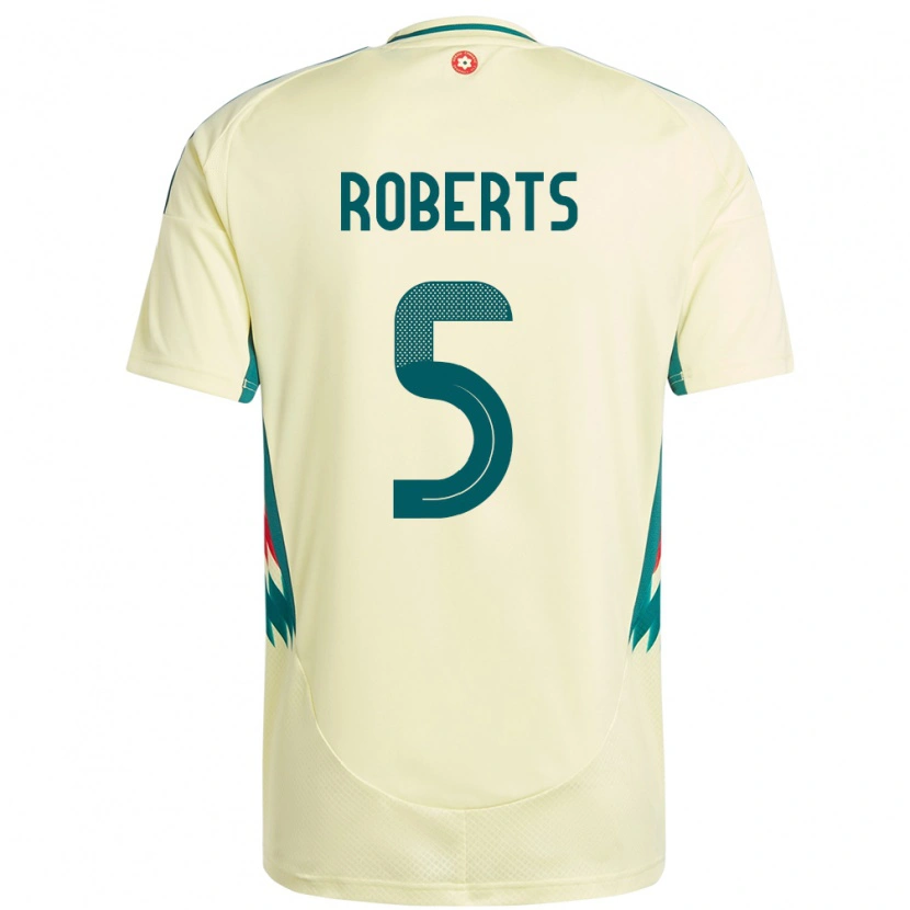 Danxen Women Wales Rhiannon Roberts #5 Beige Yellow Away Jersey 24-26 T-Shirt